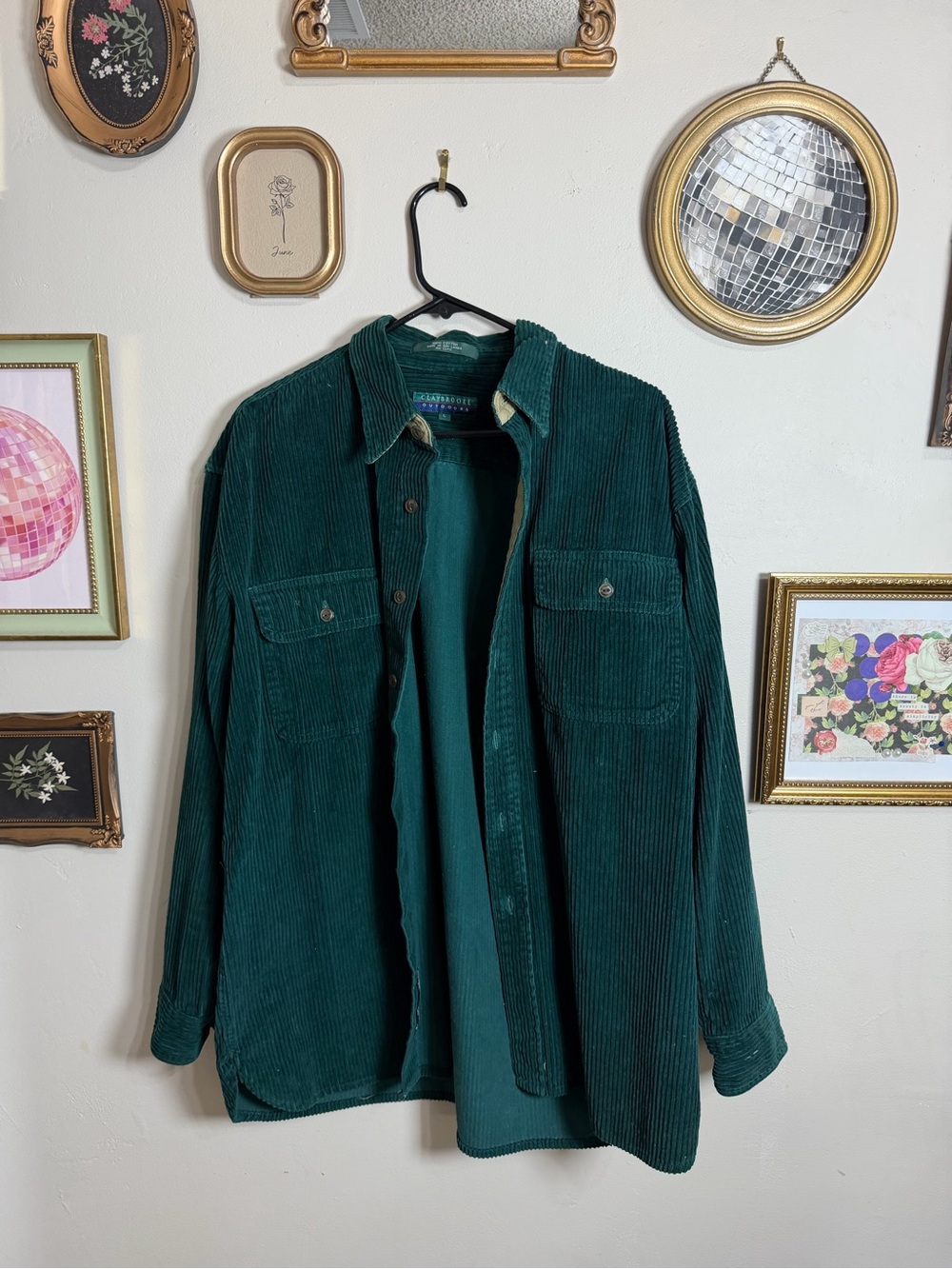 Corduroy Jacket in Deep Green - Claybrook Outdoors in Large
